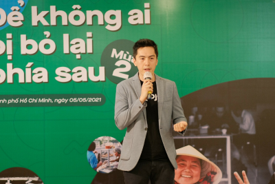 Ông Phùng Tuấn Đức, Tổng giám đốc Gojek Việt Nam trong sự kiện ngày 5/5 của hãng