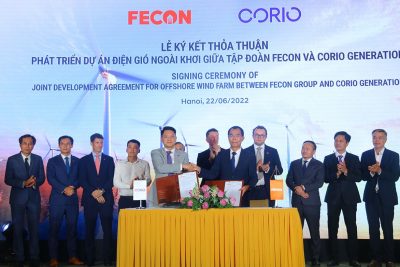 Lễ ký kết thỏa thuận hợp tác giữa Corio và FECON.