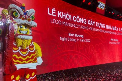 Lễ khởi công xây dựng nhà máy Lego ở tỉnh Bình Dương ngày 3/11.