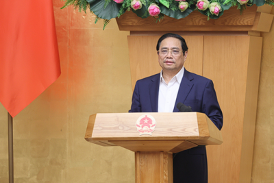 Thủ tướng Phạm Minh Chính phát biểu tại phiên họp Chính phủ ngày 3/6.