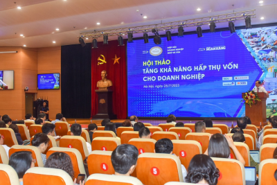 Hội thảo “Tăng khả năng hấp thụ vốn cho doanh nghiệp” ngày 25/7.