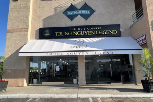 Cửa hàng đầu tiên của Trung Nguyên Legend ở Mỹ.